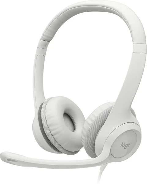 Гарнитура проводная Logitech H390 белая, 981-001288/981-001286