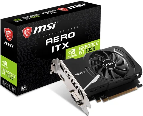 Видеокарта MSI GeForce GT 1030 AERO ITX (GT 1030 AERO ITX 2GD4 OC)