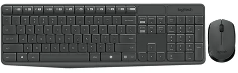 Клавиатура и мышь Logitech MK235, серый