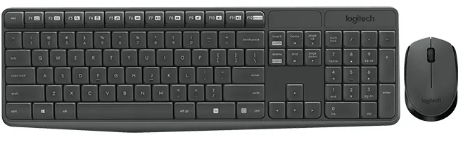Клавиатура и мышь Logitech MK235, серый