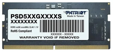 Оперативная память Patriot Memory PSD532G56002S DDR5 SO-DIMM 32 ГБ 5600 МГц