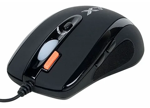 Мышь A4Tech X-718BK black, 3200 dpi, USB