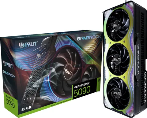 Видеокарта Palit GeForce RTX 5090 GameRock 32 ГБ (NE75090019R5-GB2020G)