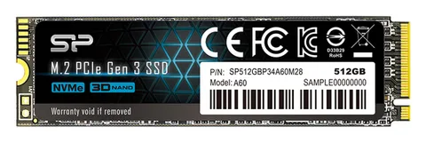 SSD Silicon Power SP512GBP34A60M28 512 ГБ M.2 NVMe