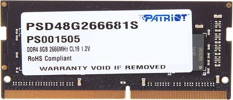 Оперативная память Patriot Memory PSD48G266681S DDR4 SO-DIMM 8 ГБ 2666 МГц