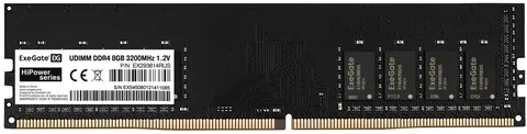 Оперативная память DDR4 8GB Exegate HiPower EX293814RUS 3200MHz PC4-25600 CL19 1.2V DDR4