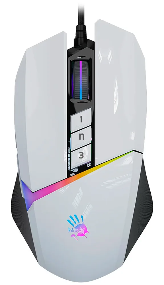 Мышь A4Tech Bloody W60 Max, белый