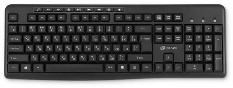 Клавиатура Oklick K225W черный