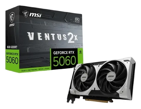 Видеокарта MSI GeForce RTX 5060 VENTUS 2X OC V1 (RTX 5060 8G VENTUS 2X OC V1)