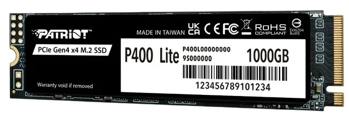 SSD Patriot Memory P400 Lite 1 ТБ M.2 NVMe
