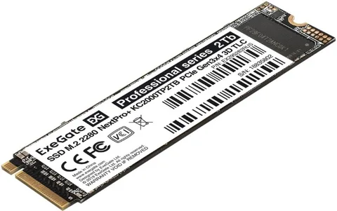 SSD Exegate NextPro+ KC2000TP2TB 2 ТБ M.2 NVMe