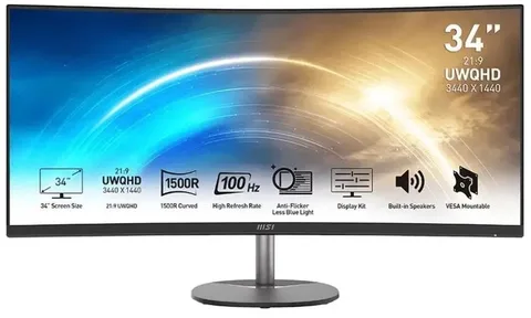 Монитор MSI PRO MP341CQ 34"