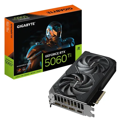 Видеокарта GIGABYTE GeForce RTX5060 TI WINDFORCE 2OC (GV-N506TWF2OC-8GD)