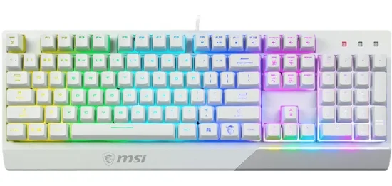 Клавиатура MSI Vigor GK30 S11-04RU304-CLA белая USB for gamer LED (1683385)