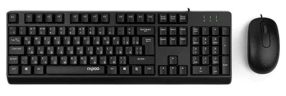 Клавиатура и мышь Rapoo X130PRO