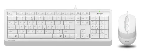Клавиатура и мышь A4Tech F1010 WHITE