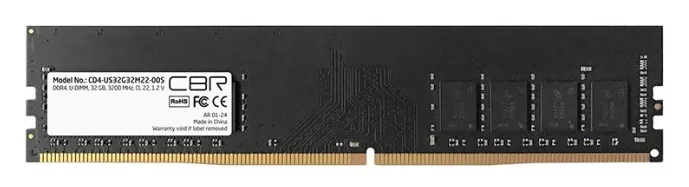 Оперативная память CBR CD4-US32G32M22-00S DDR4 32 ГБ 3200 МГц