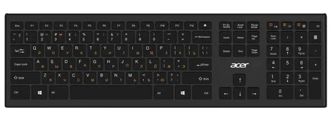 Клавиатура Acer OKR010 ZL.KBDEE.003 черный USB беспроводная slim Multimedia