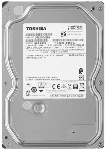 Жёсткий диск Toshiba DT02ACA200 2 ТБ
